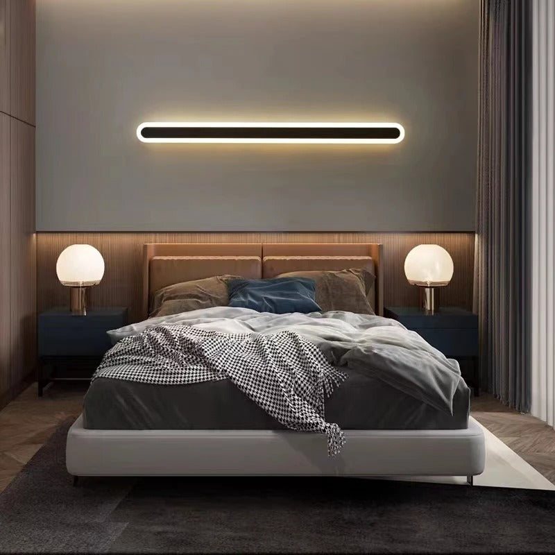 BowLift | Outdoor IP65 Waterproof Linear Wall Lamp | Minimalist Metal Design. Dimmable LED Options for Gardens & Patios