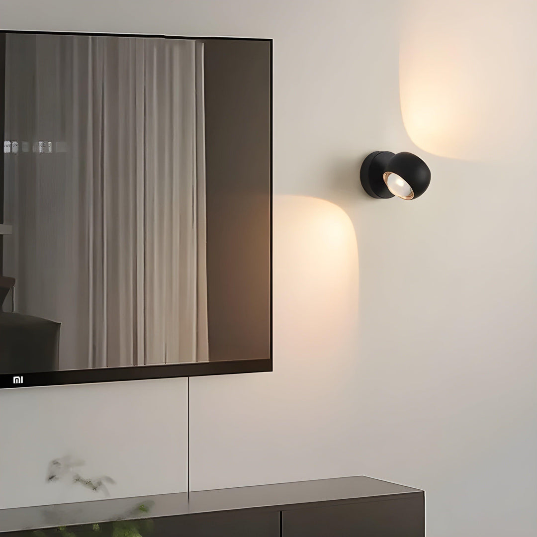 BowLift | ModernEdge Light – Contemporary 360° Rotating Indoor Wall Light