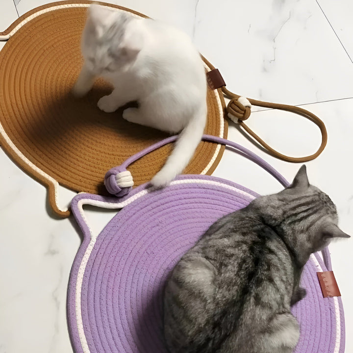 BowLift | Cotton Cat Scratching Mat made of Rope - ClawGuard