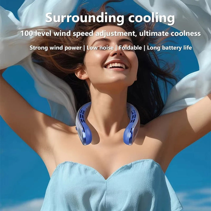 8000mAh USB Hanging Neck Fan | Bowlift