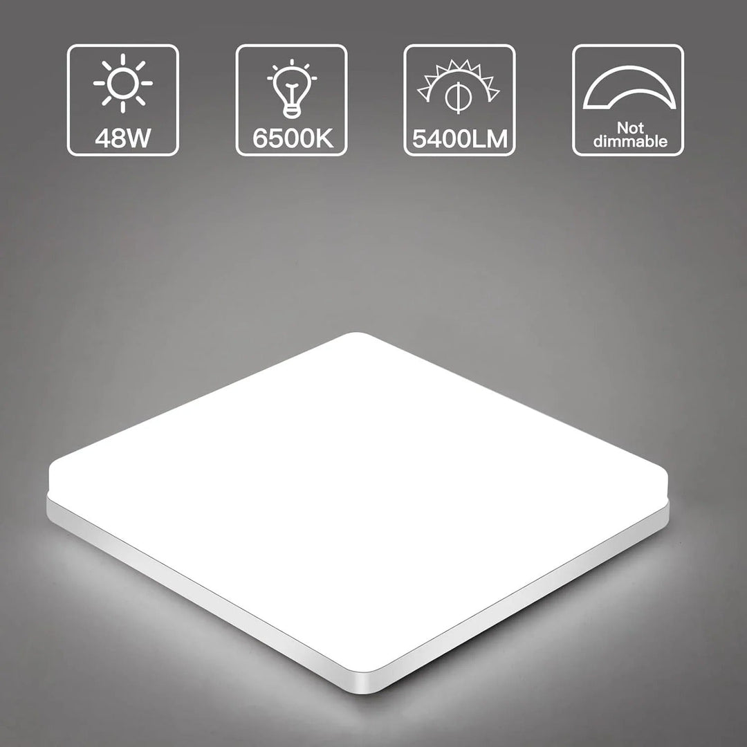 Square LED Ceiling Light – Even, Pleasant Light | SuitaBowlifte for Living Room & Bathroom | Bowlift