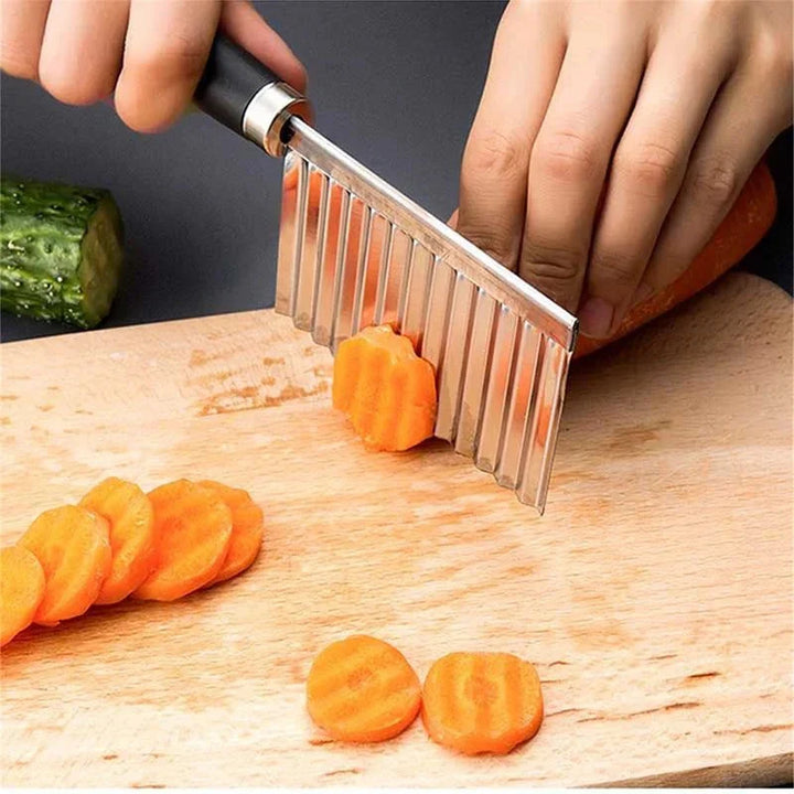 BowLift | Stainless Steel Vegetable Knife – Wavy Knife for Fries & Vegetables