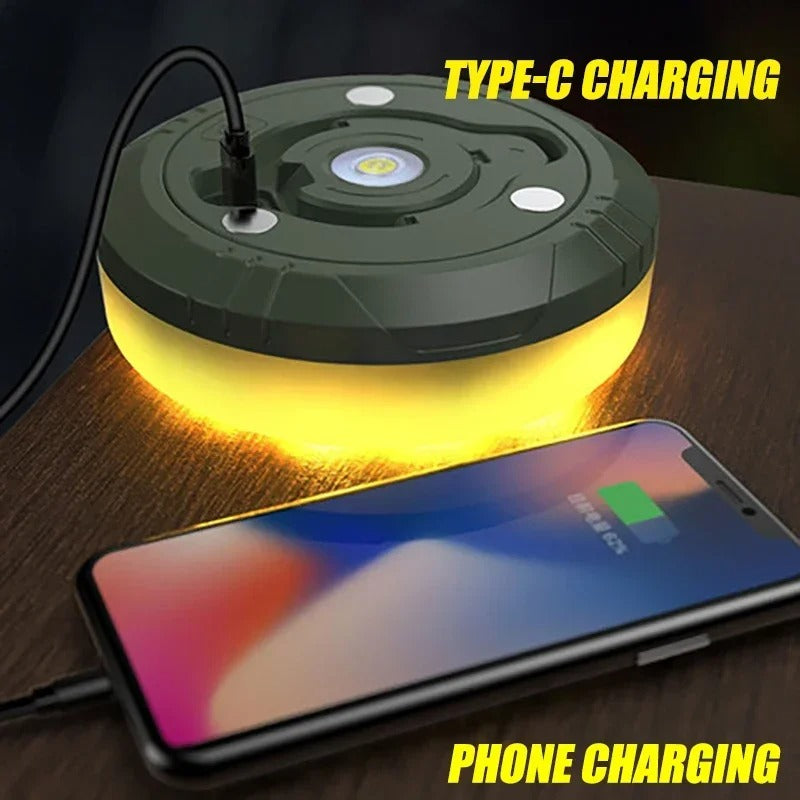 BowLift | CampBeam LED Outdoor String Lights – Rechargeable Waterproof Lights with Magnetic Hooks & 5 Lighting Modes