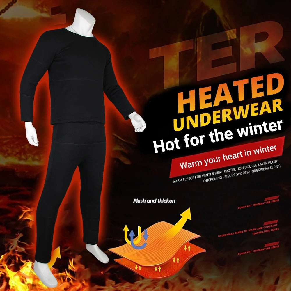 BowLift | Thermal Heated Underwear – Best Rechargeable Heated Clothing UK for Men & Women, Winter Base Layer Comfort