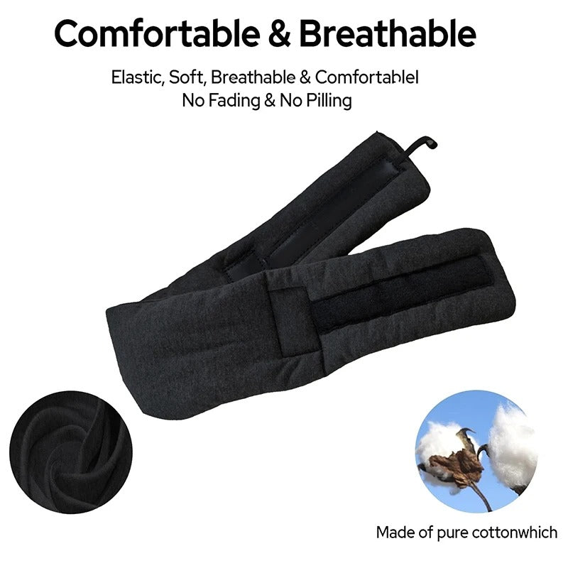 BowLift | 360° travel neck pillow set with adjustable head strap and eye mask for sleeping comfort