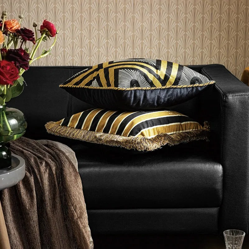 BowLift | Luxury Gold Pillow Case with Bee Print for Elegant Interiors