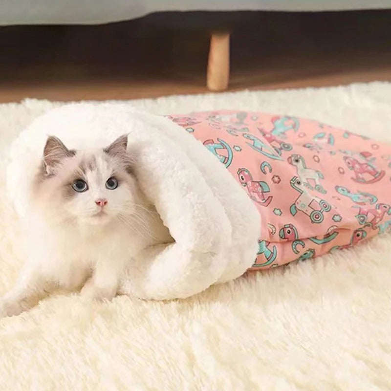 Sleeping Bag Bed for Cats Bowlift