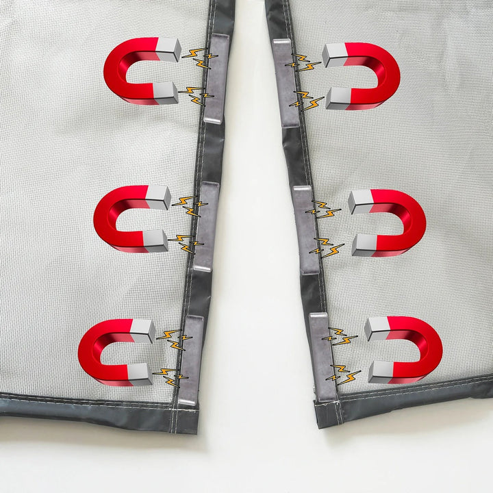 BowLift | Slim Magnetic Door Curtain against Insects – Automatically Closing
