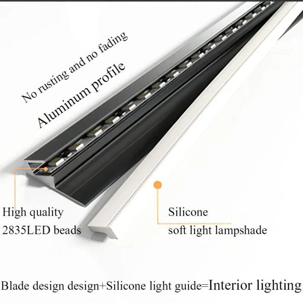 BowLift | 45 Degree LED Under Cabinet Lights Invisible Ultra Thin Strips
