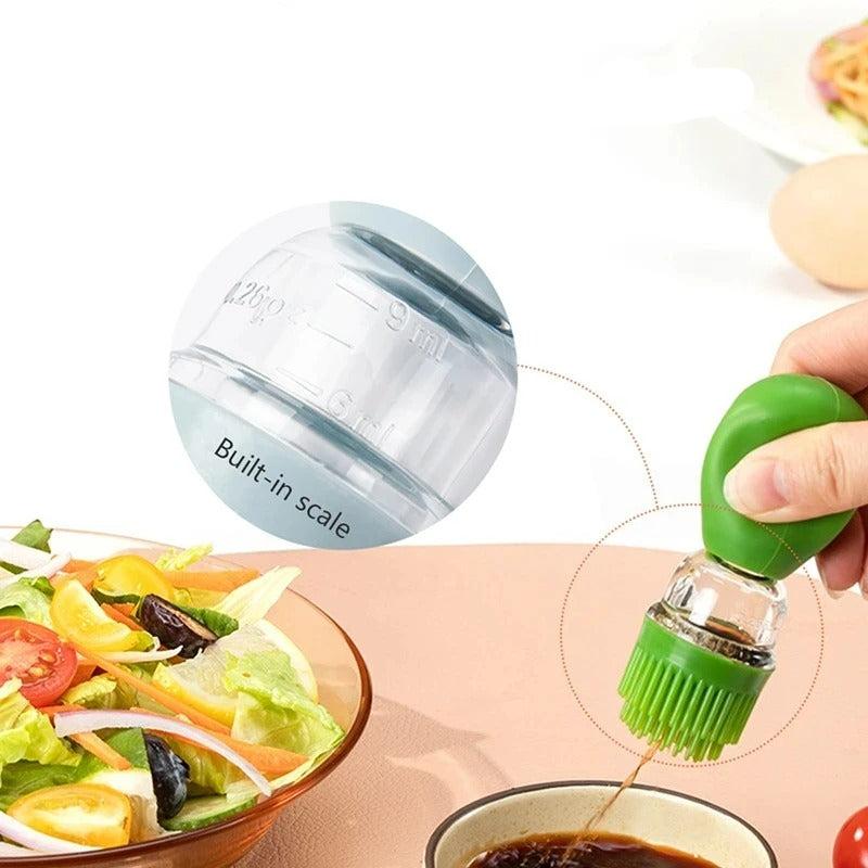 BowLift | Oil dispenser with silicone brush – Precise dosing & Easy application for cooking & grilling