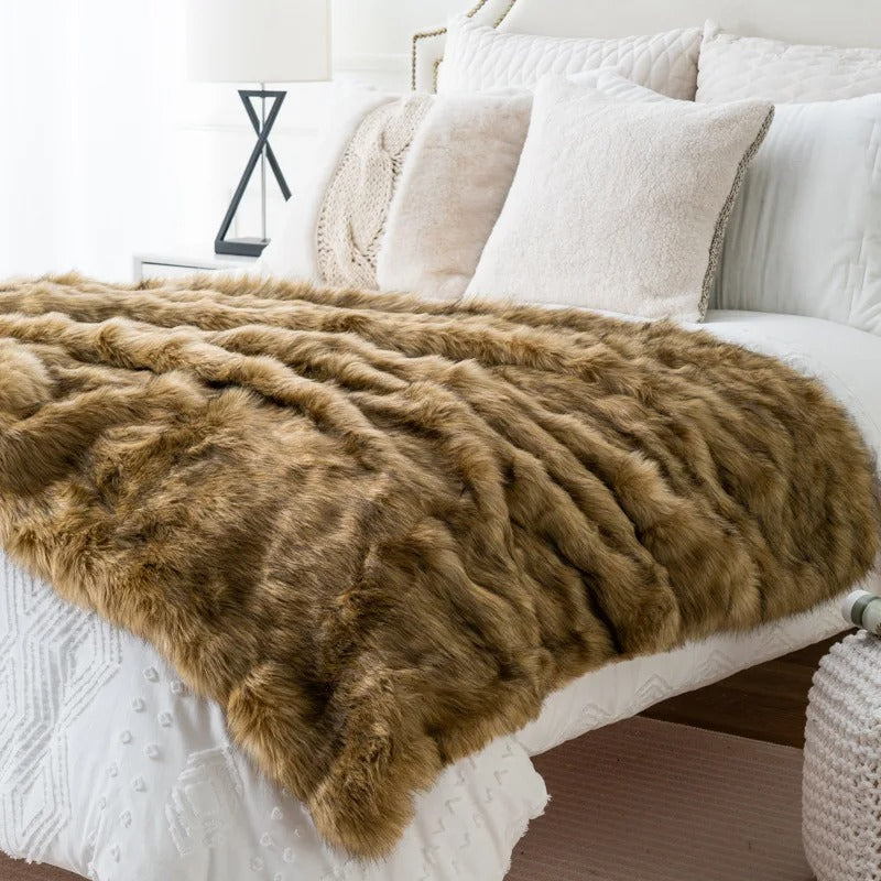BowLift | Luxury Pattern Faux Fur Blanket Soft and Elegant