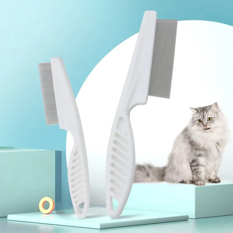 Pet Hair Shedding Comb Stainless Steel Flea Comb Bowlift