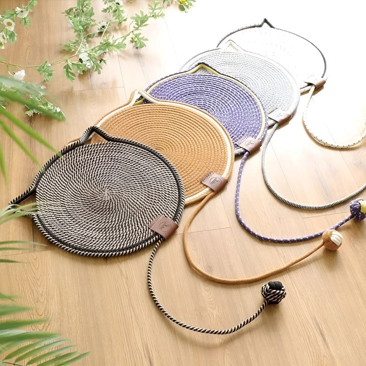 BowLift | Cotton Cat Scratching Mat made of Rope - ClawGuard