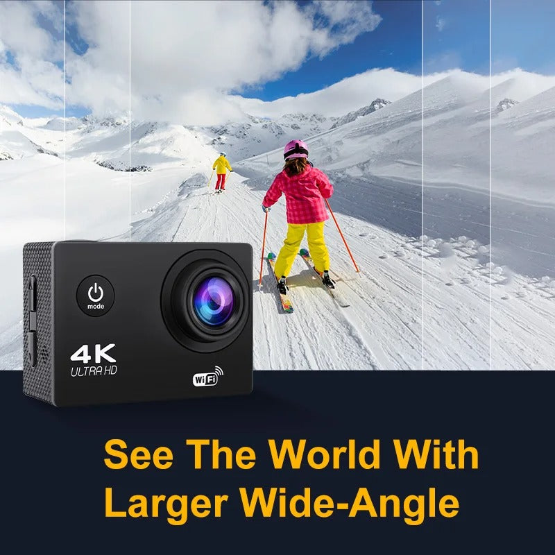 BowLift | 4K Ultra HD Sport Pro Camera - Wifi Enabled and Waterproof for Vlogging and Outdoor Sports
