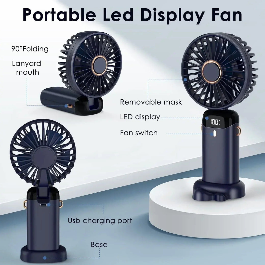 5000mAh Portable Rechargeable Fan | Bowlift