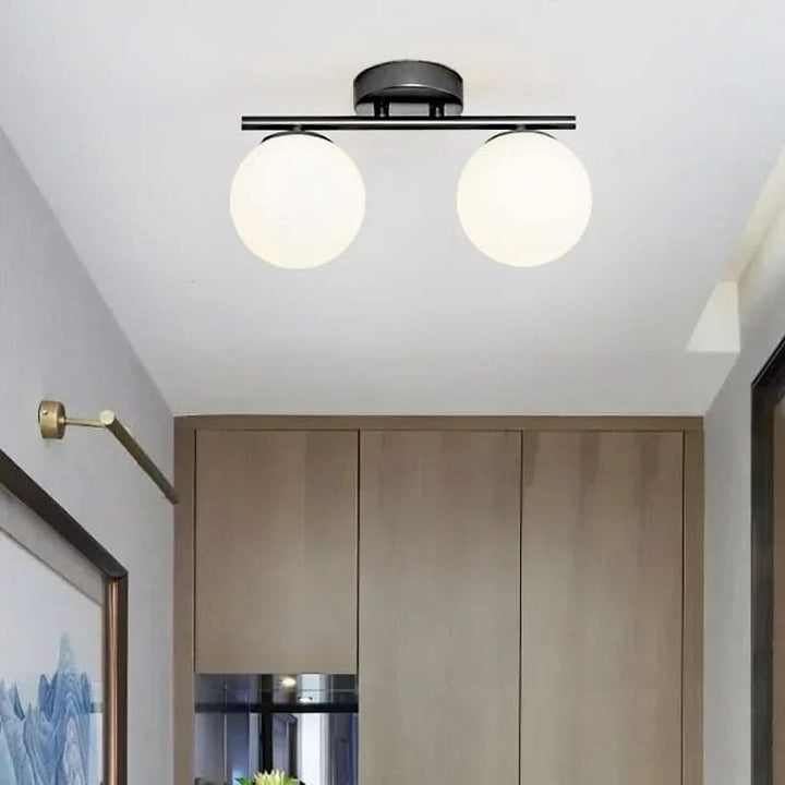 BowLift | NordLux LED Glass Ceiling Light – White Globe