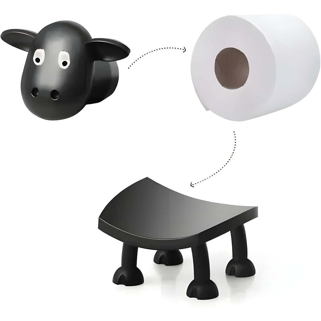 Buy Toilet Paper Holder – Original & Funny Bathroom Decor | Non-Slip, Ideal for Small Bathrooms | Bowlift