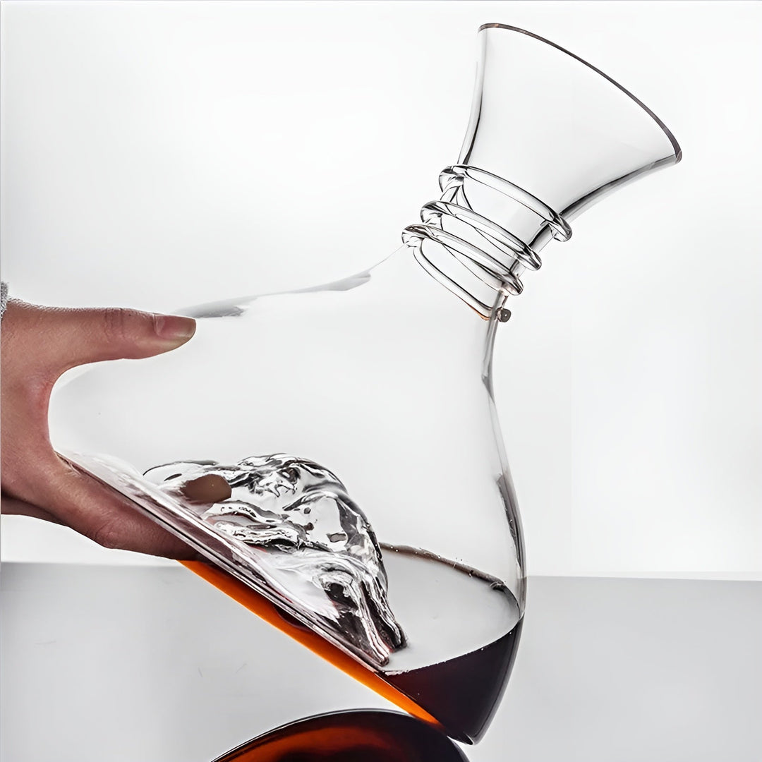Crystal glass wine decanter – Quick aeration & creative design | Perfect for home and the bar | Bowlift