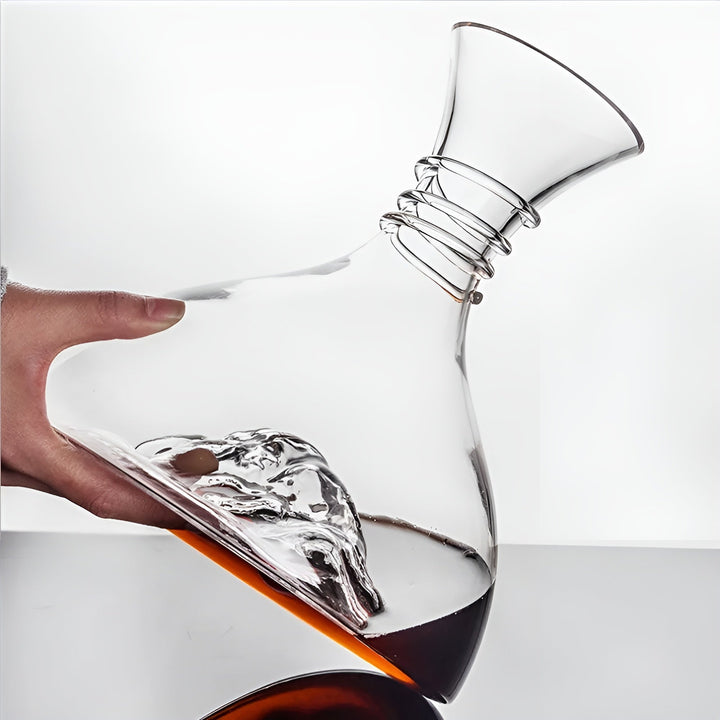 Crystal glass wine decanter – Quick aeration & creative design | Perfect for home and the bar | Bowlift