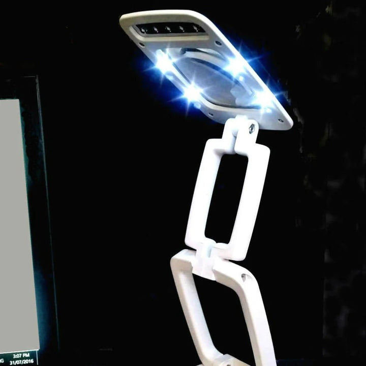 BowLift | Full Page Magnifying Glass with Light & Stand | Reading Aid for the Elderly
