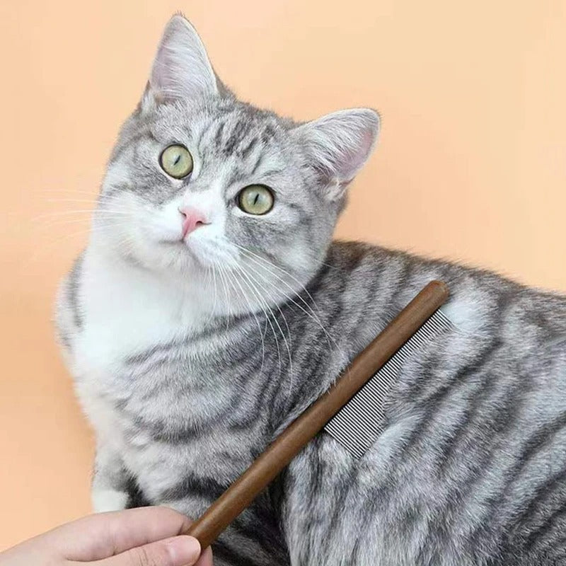 Premium Cat Comb: Stainless Steel Grooming for a Healthy Coat Bowlift