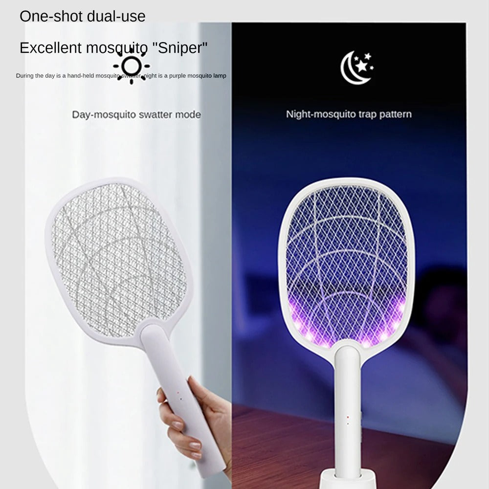 BowLift | Rechargeable 2-in-1 Electric Fly Swatter and Insect Exterminator – 2500V Without Chemicals