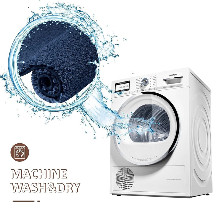 BowLift | Thickened Plush Anti-Slip Bathroom Mat | Super Absorbent, Durable & Machine Washable for Shower, Sink & Toilet Use