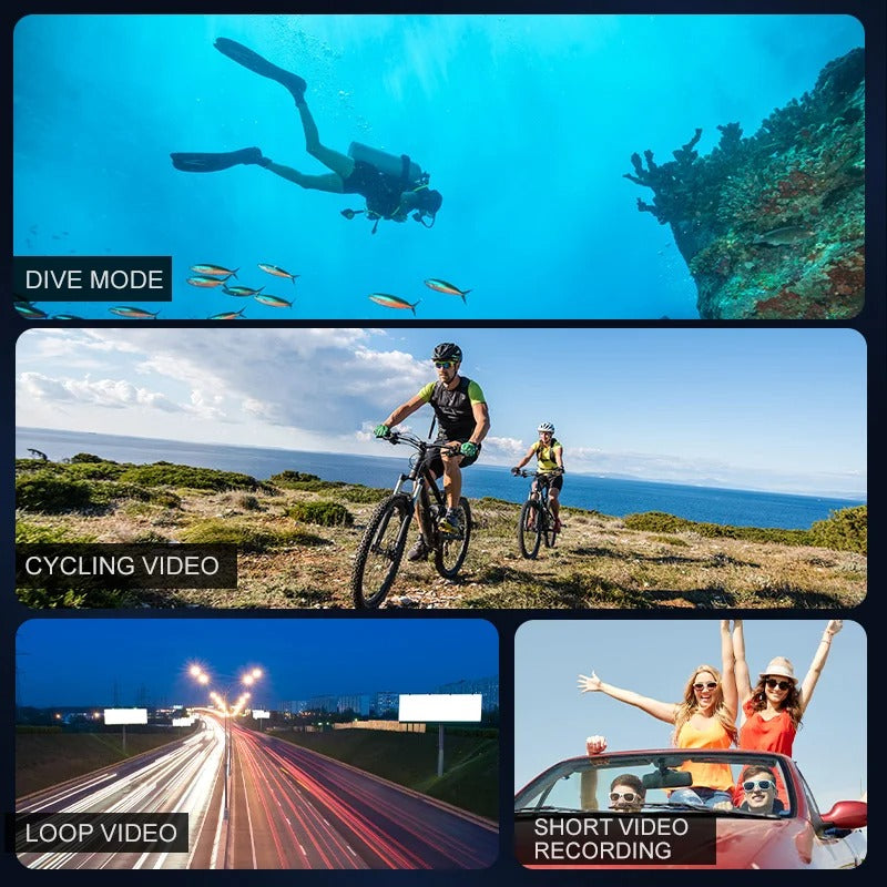 BowLift | 4K Ultra HD Sport Pro Camera - Wifi Enabled and Waterproof for Vlogging and Outdoor Sports