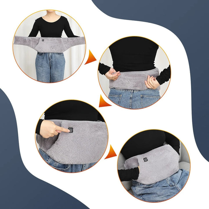 BowLift | USB Rechargeable Hand & Waist Warmer | Soft Velvet, 3 Heat Settings & Portable for Home, Office & Outdoor Use