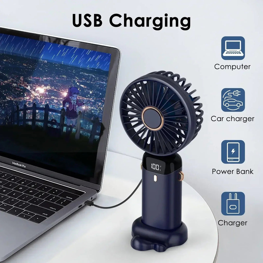 5000mAh Portable Rechargeable Fan | Bowlift