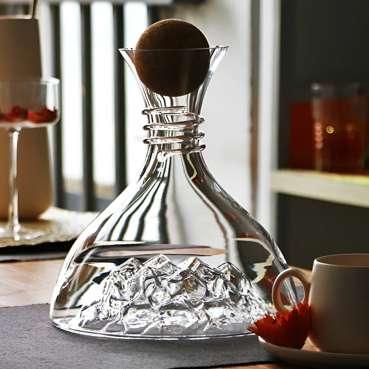 Crystal glass wine decanter – Quick aeration & creative design | Perfect for home and the bar | Bowlift