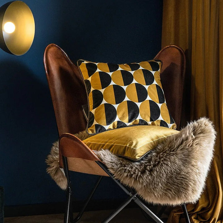 BowLift | Luxury Gold Pillow Case with Bee Print for Elegant Interiors