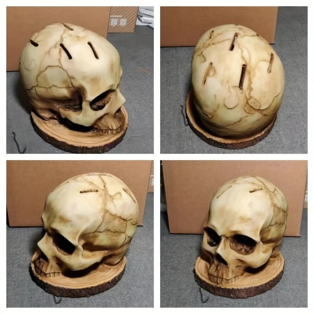 BowLift | Handmade knife holder with skull design for up to 7 knives
