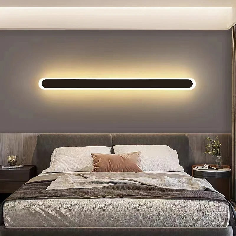 BowLift | Outdoor IP65 Waterproof Linear Wall Lamp | Minimalist Metal Design. Dimmable LED Options for Gardens & Patios