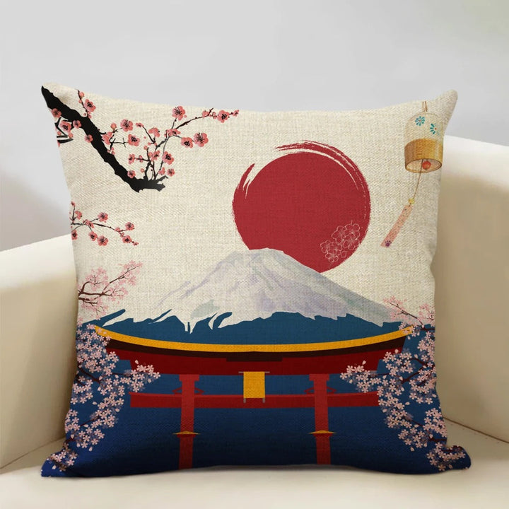 BowLift | BeauRêve Cushion Cover with Mount Fuji - Japanese Style for Any Space