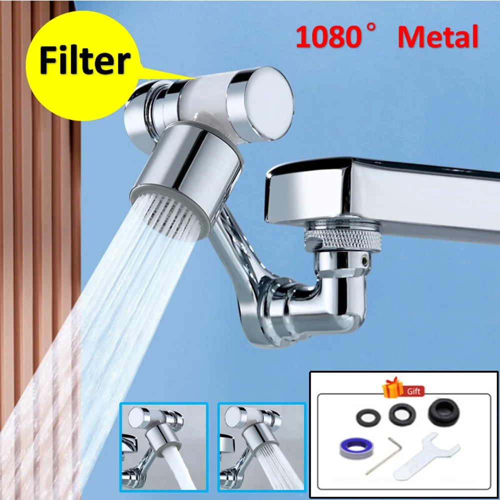 BowLift | Filtered Faucet Extender | 1080° Rotation, Dual Flow Modes & Built-In Filter for Cleaner Drinking Water