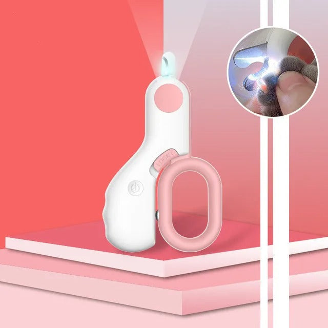 Professional Pet Nail Clipper LED Light Bowlift