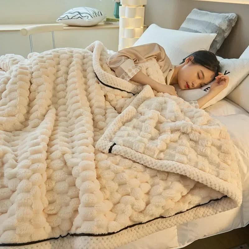 BowLift | Double-Sided Coral Velvet Blanket Soft Warm Throw for Winter