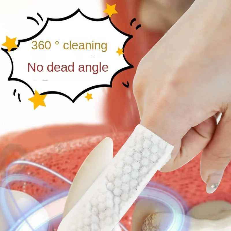 Tooth Cleaning Finger Wipes for Pets Bowlift