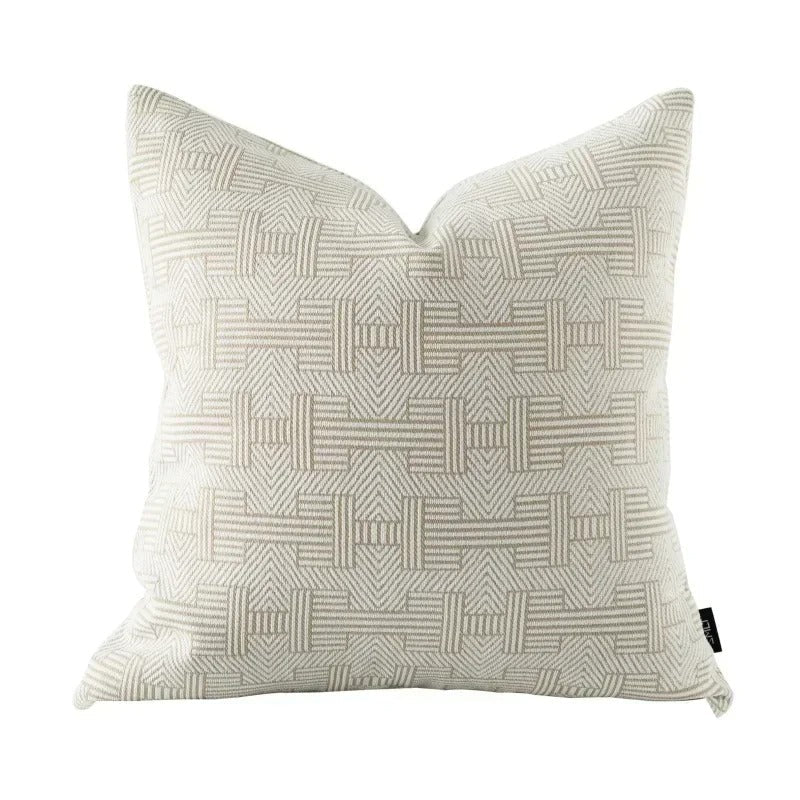 BowLift | VelvetGlow Cushion Cover - Double-sided Geometric Cushion Cover of Luxury Jacquard