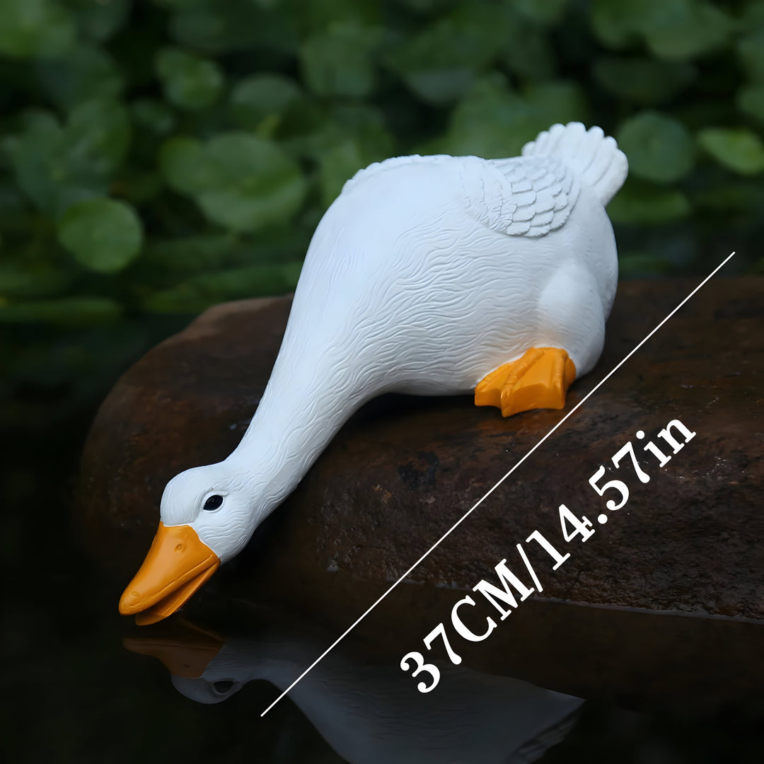 PuddlePals Sculpture – Farmhouse Style Duck & Goose Figure | Bowlift
