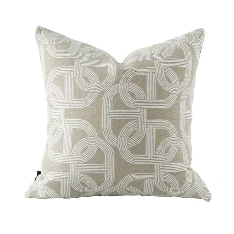 BowLift | VelvetGlow Cushion Cover - Double-sided Geometric Cushion Cover of Luxury Jacquard