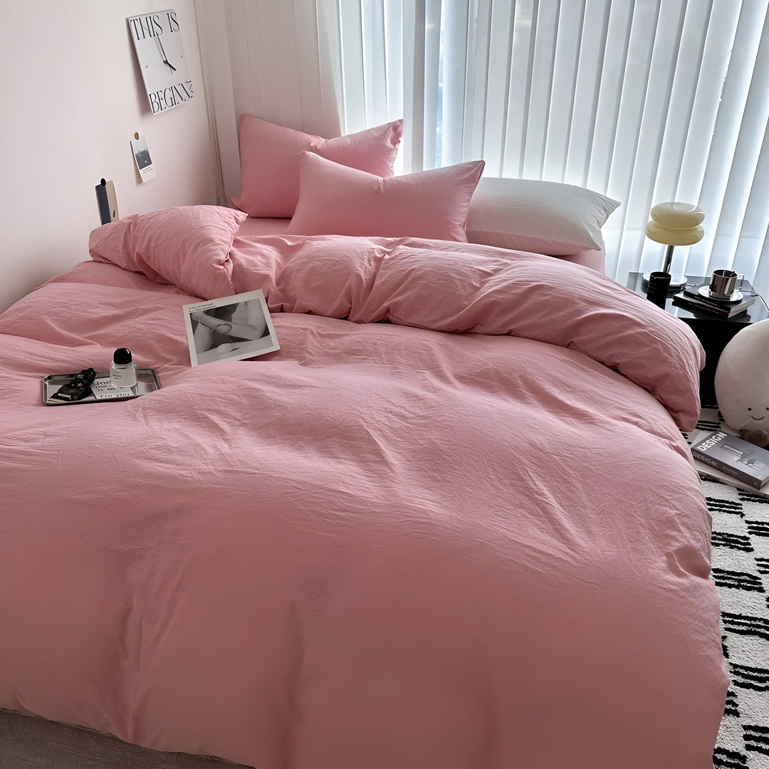 CloudHaven - Solid Color Cotton Bedding Set | Bowlift