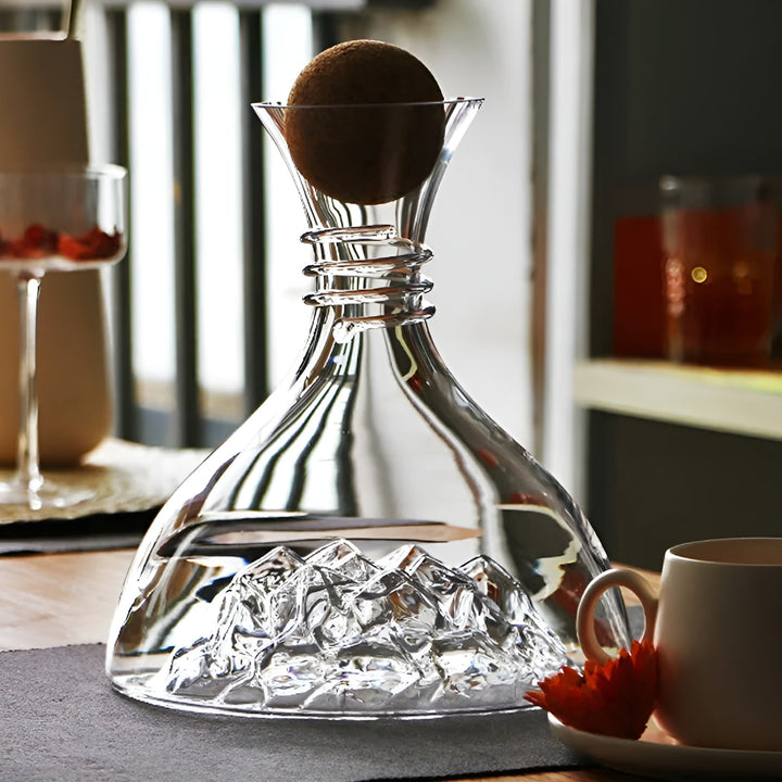 Crystal glass wine decanter – Quick aeration & creative design | Perfect for home and the bar | Bowlift