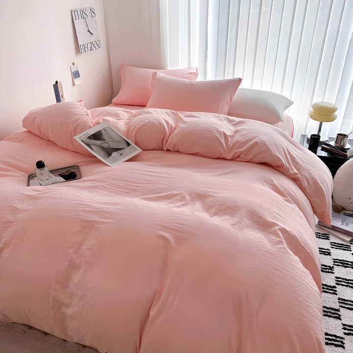 CloudHaven - Solid Color Cotton Bedding Set | Bowlift