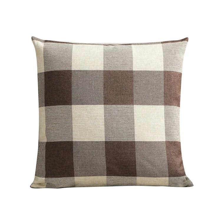 BowLift | Cozy Checked Cushion Cover in Country Style – Autumn Plaid (1+1 FREE)