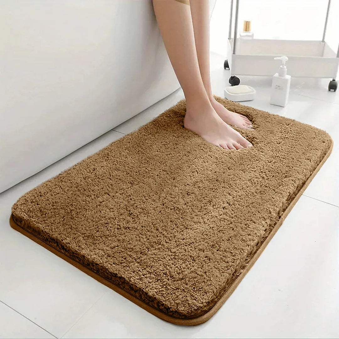 BowLift | Thickened Plush Anti-Slip Bathroom Mat | Super Absorbent, Durable & Machine Washable for Shower, Sink & Toilet Use