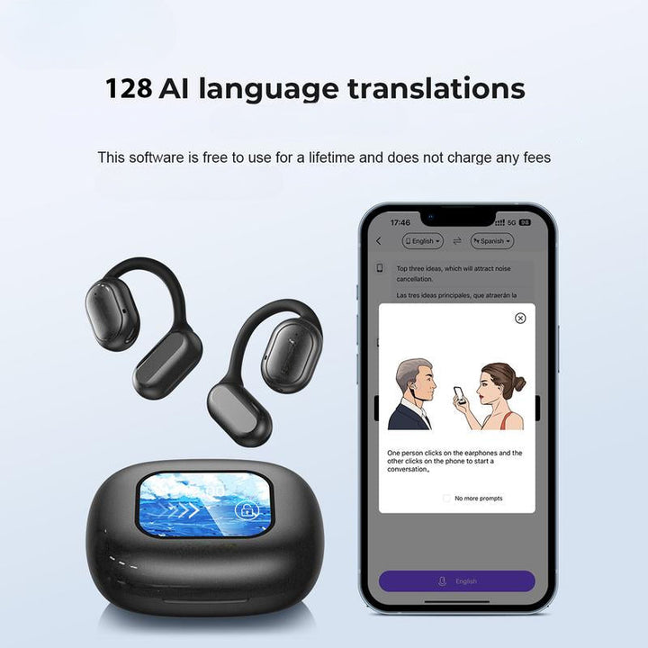 BowLift | SmartSpeak AI Translator Earbuds – Real-Time Language Translation, High-Fidelity Audio, Bluetooth 5.2