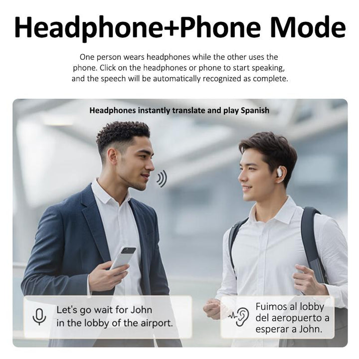BowLift | SmartSpeak AI Translator Earbuds – Real-Time Language Translation, High-Fidelity Audio, Bluetooth 5.2