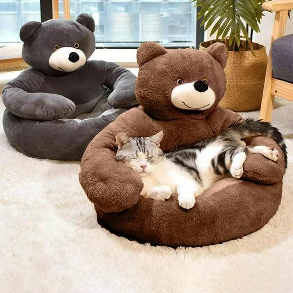 Winter Plush Pet Bed for Dogs and Cats Bowlift